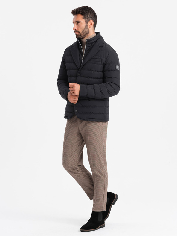 Ombre Clothing Pánska prešívaná bunda Ombre Clothing