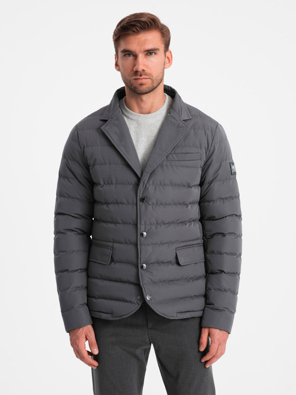 Ombre Clothing Pánska prešívaná bunda Ombre Clothing