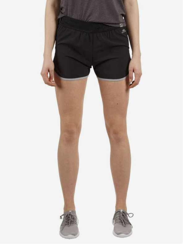 Trespass Dámske bežecké šortky Trespass Sadie v čiernej farbe
