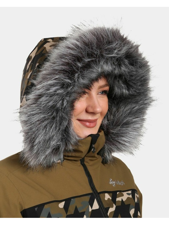 Kilpi Dámska lyžiarska bunda Kilpi CLAIR-W Khaki