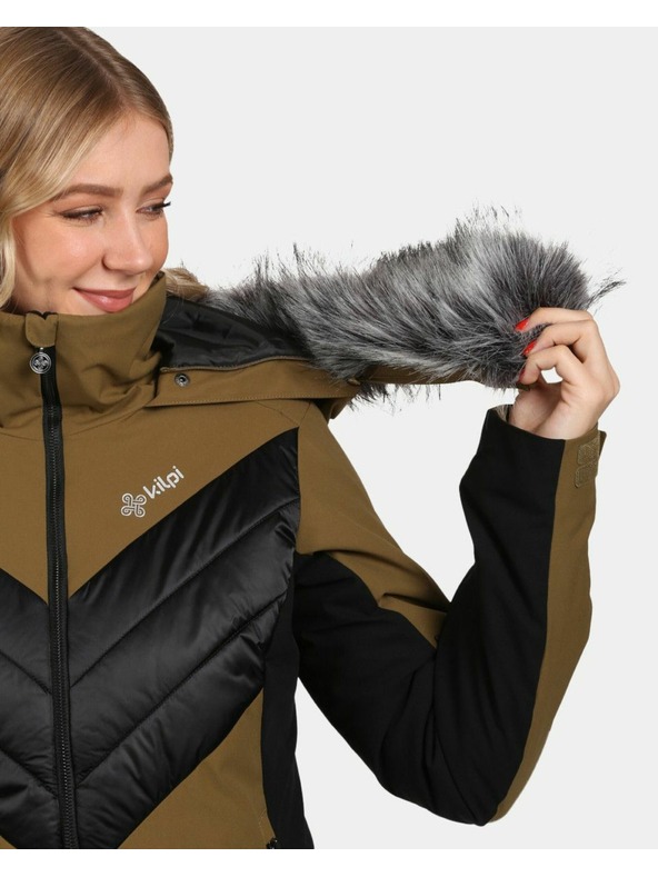 Kilpi Dámska lyžiarska bunda Kilpi LIN-W Khaki
