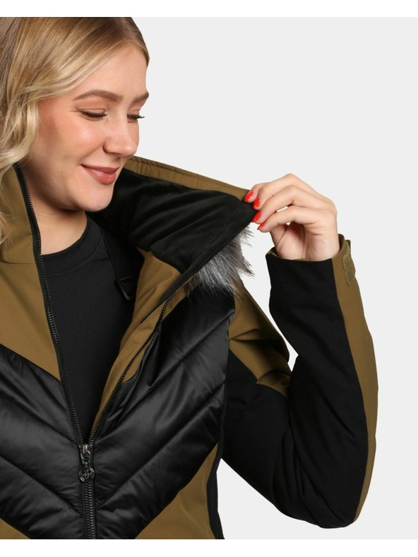 Kilpi Dámska lyžiarska bunda Kilpi LIN-W Khaki