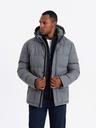 Ombre Clothing Pánska bunda s kapucňou Ombre Oblečenie