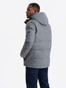 Ombre Clothing Pánska bunda s kapucňou Ombre Oblečenie