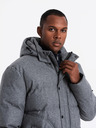 Ombre Clothing Pánska bunda s kapucňou Ombre Oblečenie
