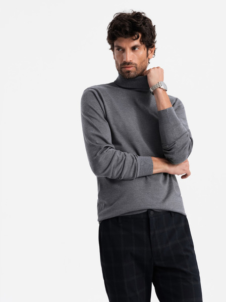 Ombre Clothing Pánsky pletený rolák Ombre Oblečenie