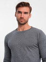Ombre Clothing Klasický pánsky sveter s okrúhlym výstrihom Oblečenie Ombre