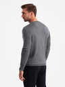 Ombre Clothing Klasický pánsky sveter s okrúhlym výstrihom Oblečenie Ombre