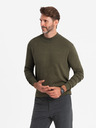 Ombre Clothing Pánsky pletený polovičný rolák s viskózou Ombre oblečenie