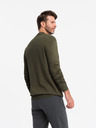 Ombre Clothing Pánsky pletený polovičný rolák s viskózou Ombre oblečenie