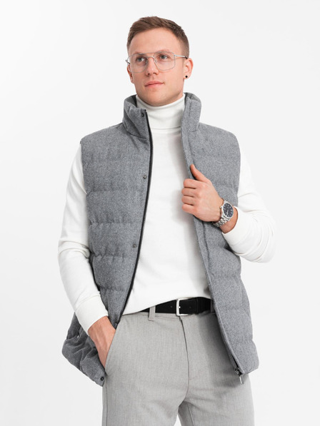 Ombre Clothing Ombre Clothing pánska prešívaná vesta