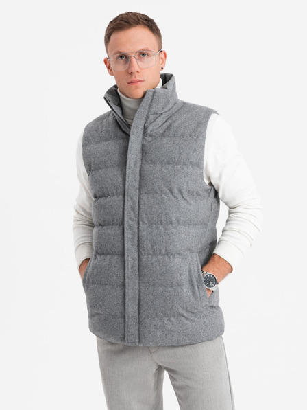 Ombre Clothing Ombre Clothing pánska prešívaná vesta