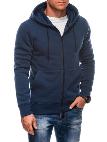 Edoti Pánska mikina BASIC na zips s kapucňou Edoti