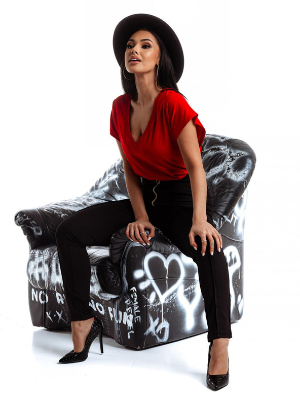 Edoti Červené dámske tričko Edoti