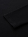 Ombre Clothing Pánske tričko SLIM FIT s dlhým rukávom a výstrihom do V s elastanom a potlačou čierna Ombre Oblečenie