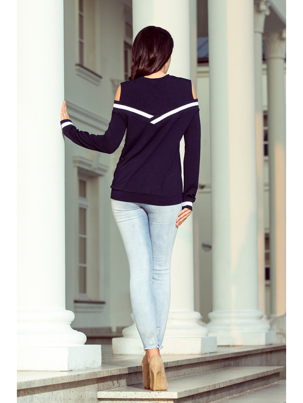 numoco Tmavomodrá dámska mikina Numoco