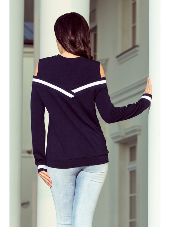 numoco Tmavomodrá dámska mikina Numoco