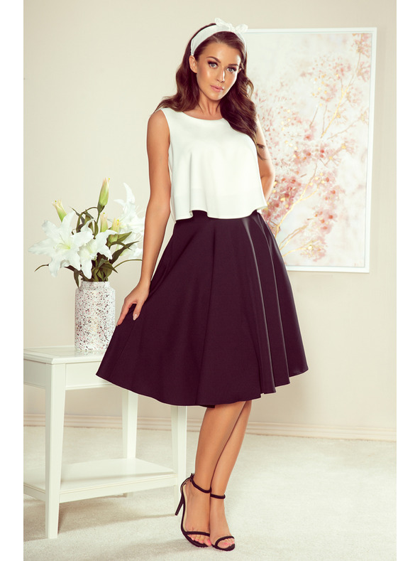 numoco Čierna dámska midi sukňa s vreckami Numoco