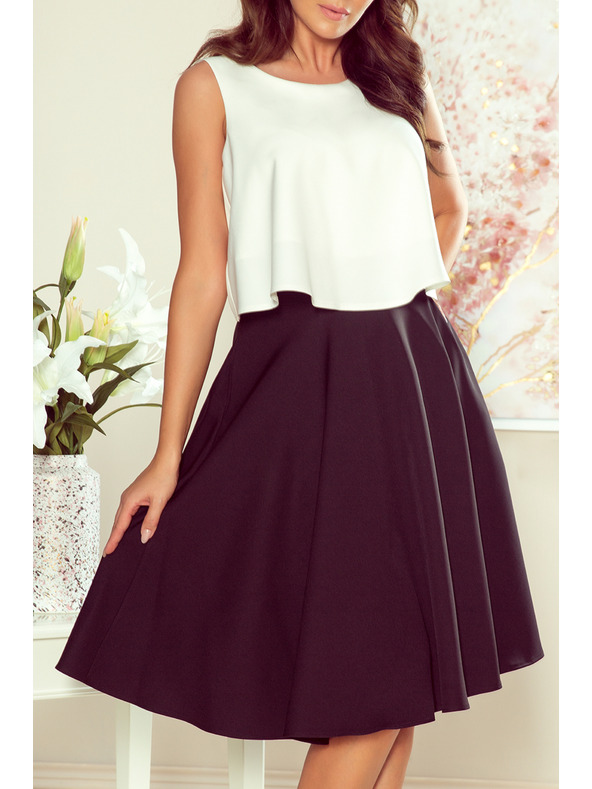 numoco Čierna dámska midi sukňa s vreckami Numoco