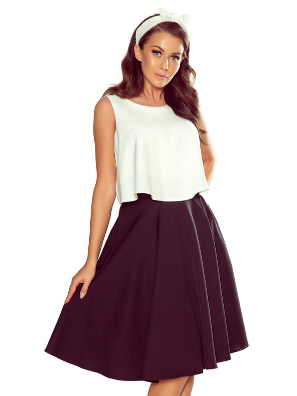 numoco Čierna dámska midi sukňa s vreckami Numoco