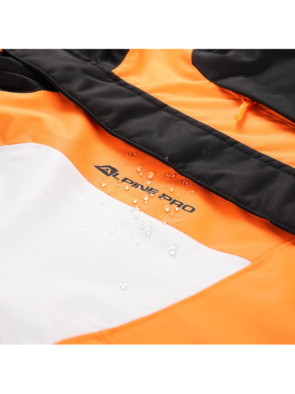 ALPINE PRO Detská lyžiarska bunda s membránou ptx snow ALPINE PRO DEARO neon shocking orange