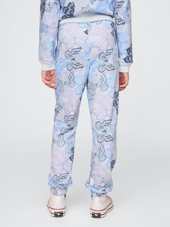 GAP Detské tepláky fleece logo army GAP