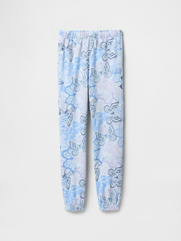 GAP Detské tepláky fleece logo army GAP