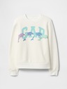 GAP Detská mikina s logom a fleece GAP