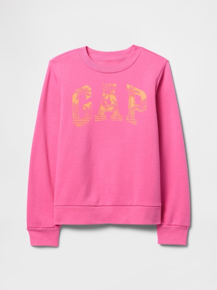 GAP Detská mikina s logom a fleece GAP