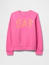 GAP Detská mikina s logom a fleece GAP