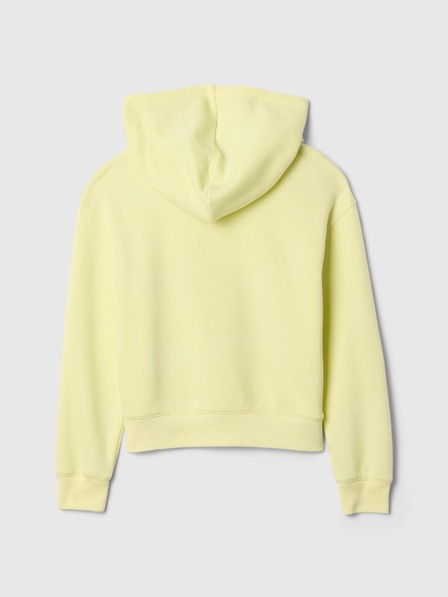 GAP Detská mikina s logom a fleece GAP