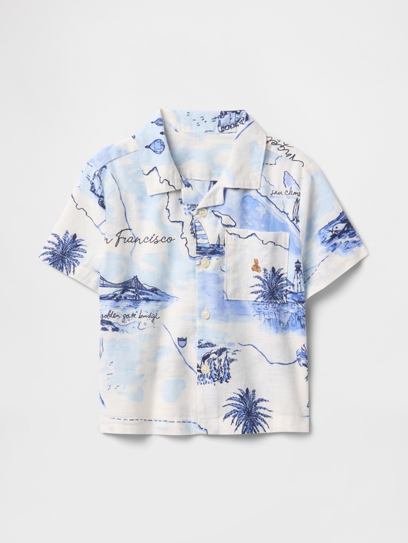 GAP Baby ľanová košeľa GAP