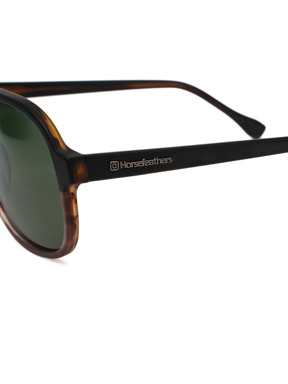 Horsefeathers Slnečné okuliare Corp - matná havana/šedozelená HORSEFEATHERS