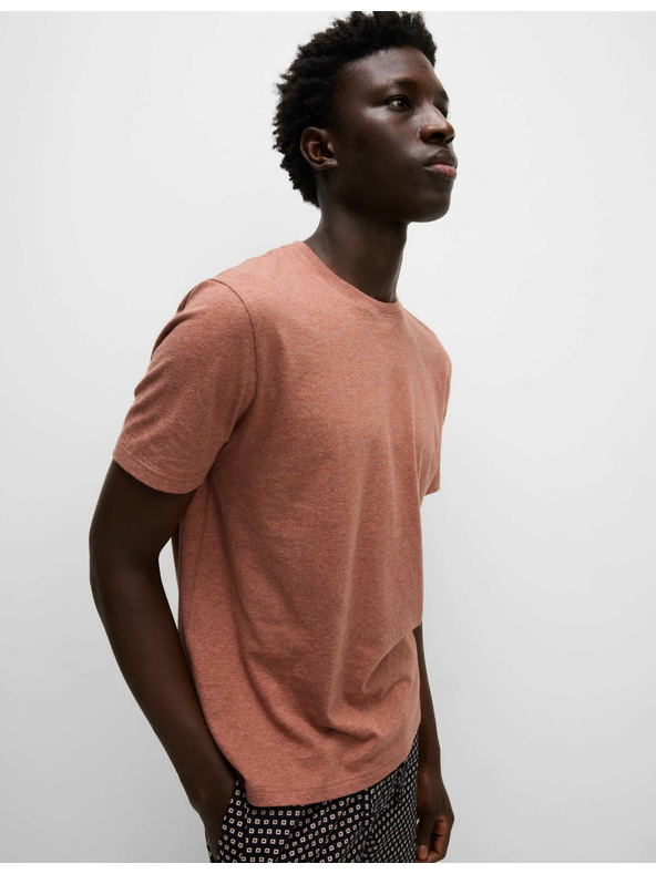 Marks & Spencer Pyžamová súprava z čistej bavlny s geometickou potlačou Marks & Spencer oranžová