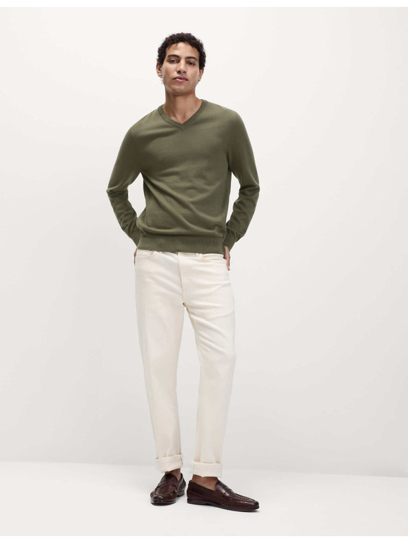 Marks & Spencer Čisto bavlnený sveter s výstrihom do V Marks & Spencer