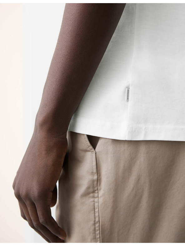 Marks & Spencer Tielkový top z čistej bavlny Supima® s výstrihom ku krku Marks & Spencer biela