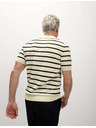 Marks & Spencer Pruhované tričko s vysokým podielom bavlny Marks & Spencer smotanová