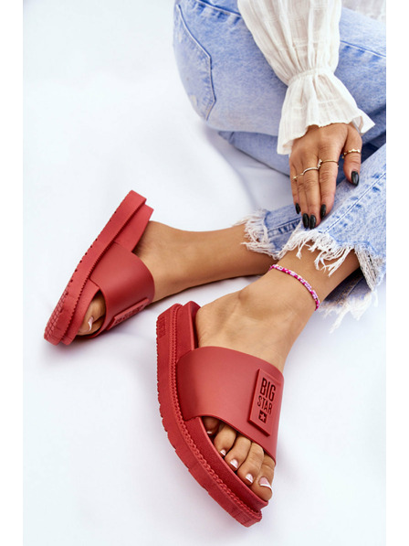 BIG STAR SHOES Dámske papuče Big Star červené