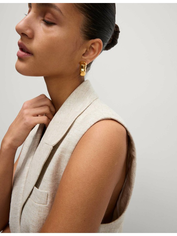 Marks & Spencer Vesta zo zmesi ľnu Marks & Spencer smotanová