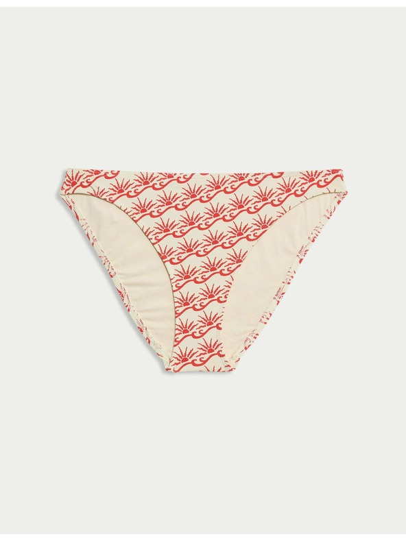 Marks & Spencer Spodné diely plaviek, vysoko strihované, s potlačou Marks & Spencer červená