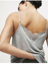 Marks & Spencer Kami pyžamový top s čipkovým detailom Marks & Spencer sivá