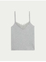 Marks & Spencer Kami pyžamový top s čipkovým detailom Marks & Spencer sivá