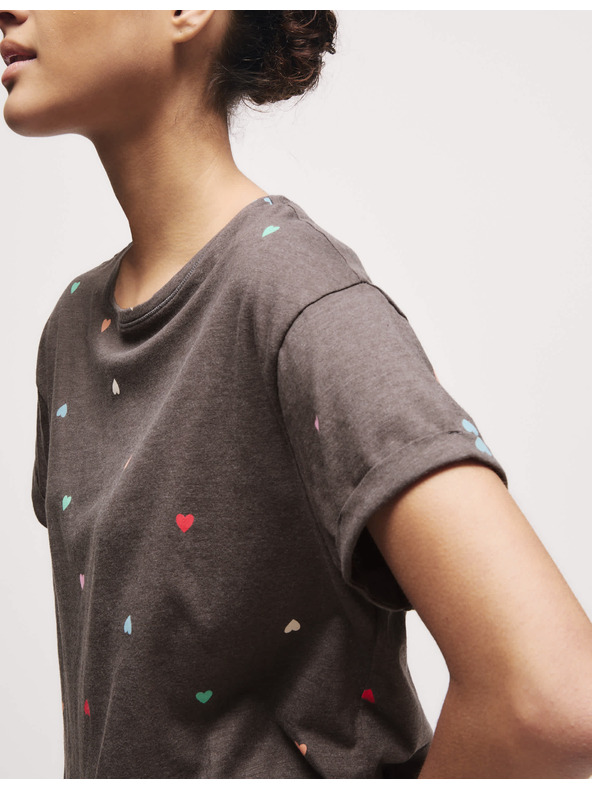 Marks & Spencer Pyžamová súprava s potlačou a vysokým podielom bavlny Marks & Spencer sivá