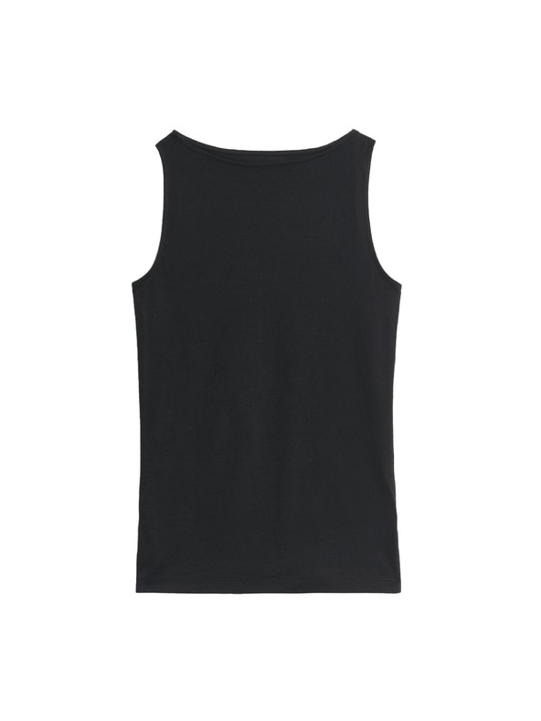 Marks & Spencer Tielko s lodičkovým výstrihom a vysokým podielom bavlny Marks & Spencer čierna