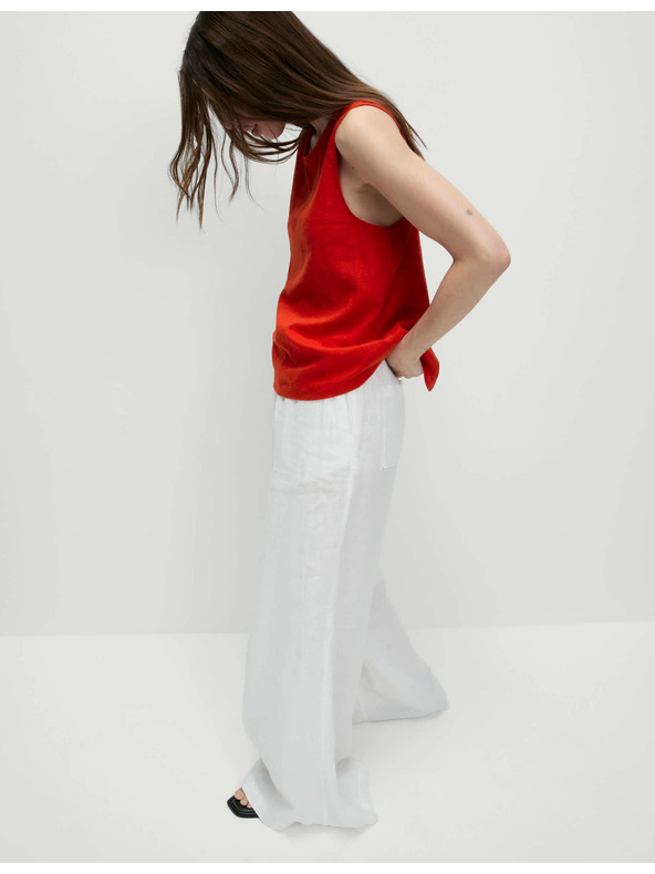 Marks & Spencer Tielko s prekrížením vzadu a vysokým podielom ľanu Marks & Spencer