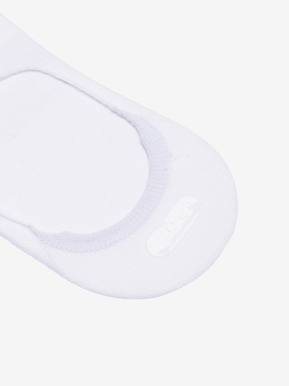 Ombre Clothing Súprava troch bielych pánskych ponožiek Ombre Clothing