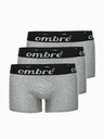 Ombre Clothing Šedé pánske boxerky - 3 balenia Ombre Clothing U159