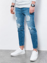 Ombre Clothing Modré pánske džínsové nohavice Ombre Oblečenie P1028