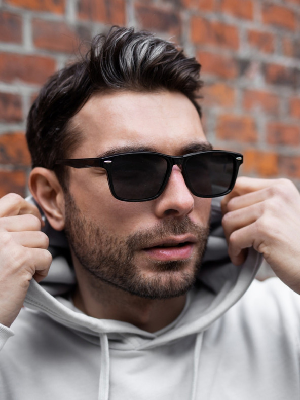 VEYREY VeyRey Slnečné okuliare polarizované Nerd Rudolf čierne