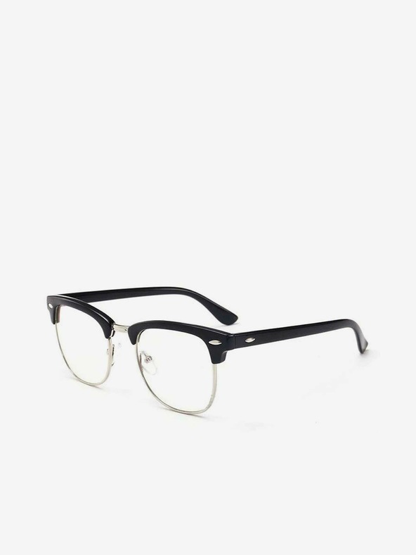 VEYREY VeyRey Blue Light Blocking Glasses Semi-Framed Gadson Black